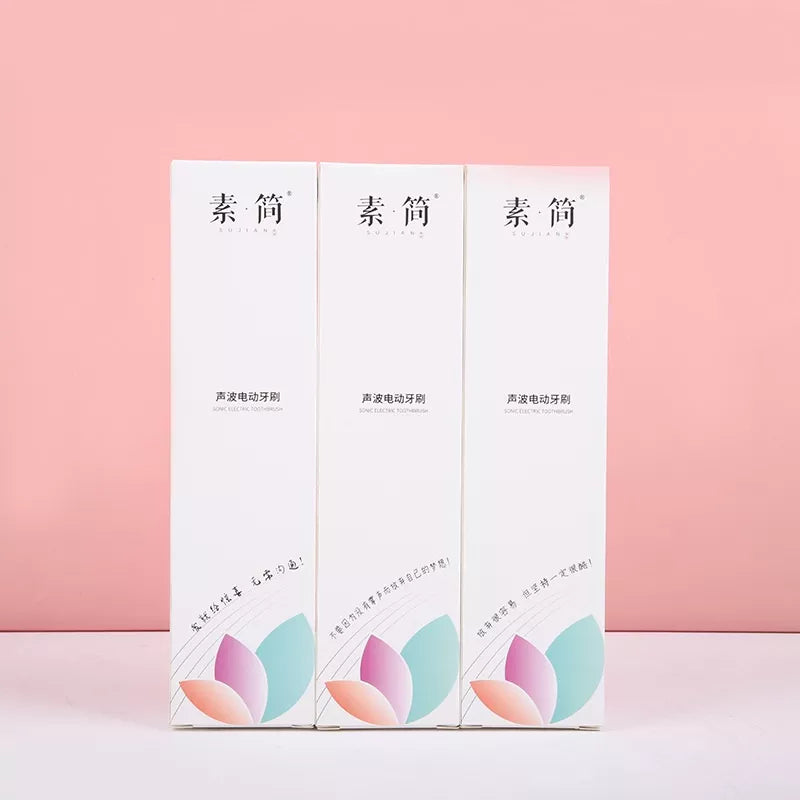 Escova De Dentes Oral Elétrica，Com 2 Cabeças De Escova Ultrassônica Automática Completa / Cuidado Oral