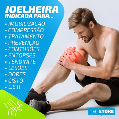 Joelheira Compressão Ortopedica Articulada Patelar Reforçada