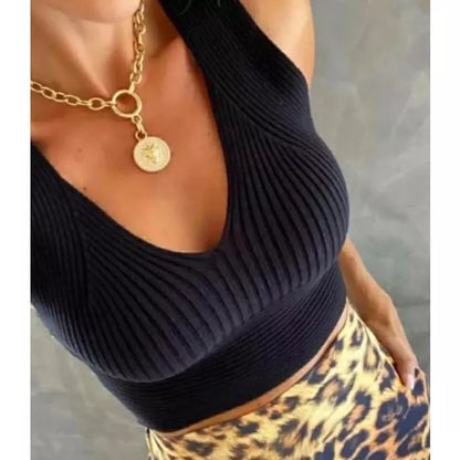 Cropped Modal Feminino Moda Tricot Cropeed Blogueira
