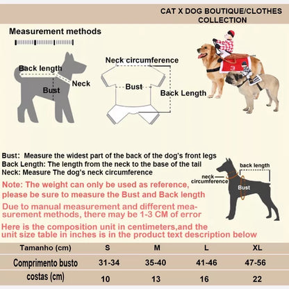 (Engraçado) Cowboy Pet Dos Desenhos Animados Equitação Dress Up Fornecimentos Trajes Cospaly hoodie Do Cão Dia Das Bruxas Roupa Transformação outfit (XS-XL)