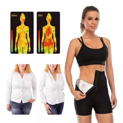 Short Sauna Emagrecimento Body Shaper Queima Gordura Modelagem