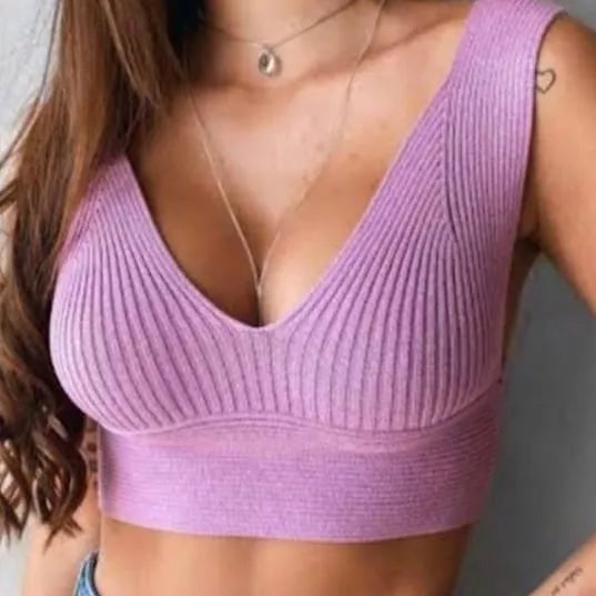 Cropped Modal Feminino Moda Tricot Cropeed Blogueira