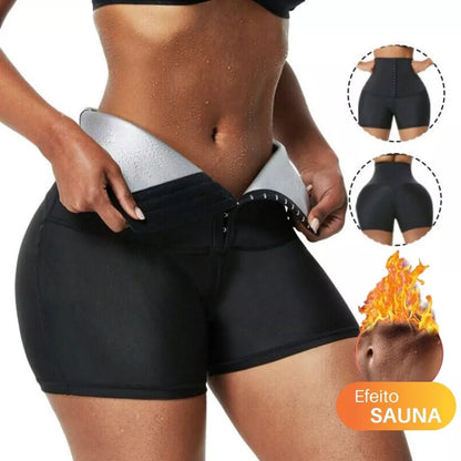 Short Sauna Emagrecimento Body Shaper Queima Gordura Modelagem