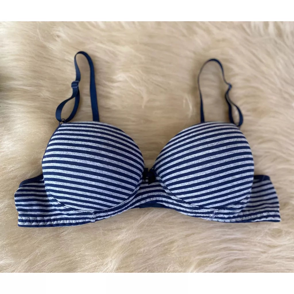 Sutiã  estampado Lingerie Básico Com Bojo Pala inteira Algodão Estampado