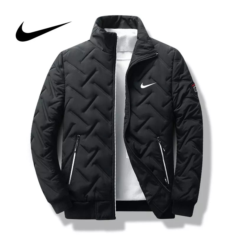 Jaqueta De Outono Para Homens De Inverno Novo Estilo Algodão Versão Coreana Da Moda Gola Curta Acolchoada Leve Baixo