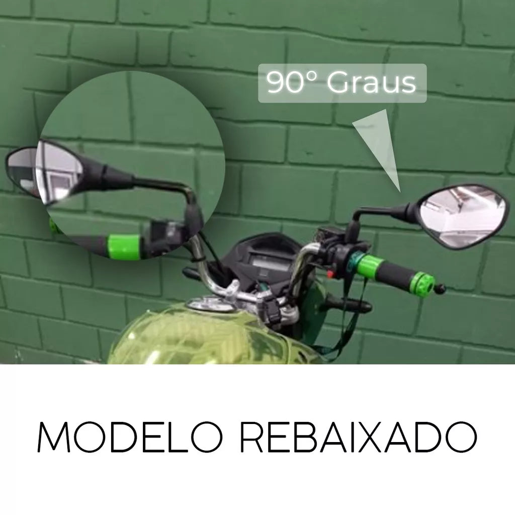 retrovisor modelo bmw f800 fixo rosca honda par