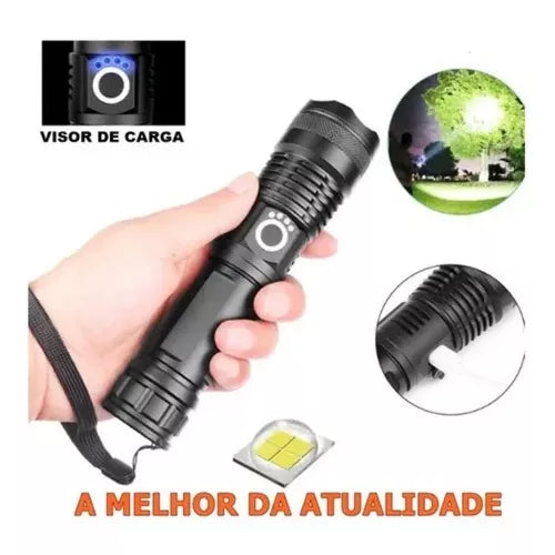 T9 Lanterna Tática Mais Forte Do Mundo Potente Sitio Fazenda