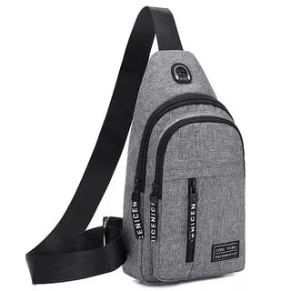 Bolsa de ombro UNISEXX anti-roubo de ombro carregador usb mensageiro