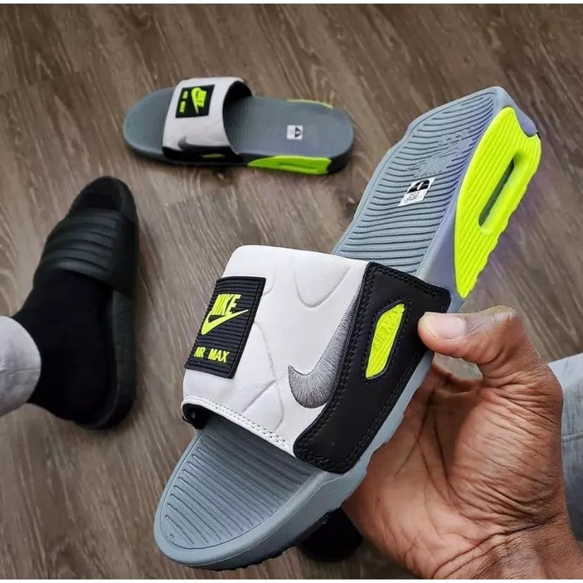 Nike Spot AirMax 90 Slide Air Max 90 Homens E Mulheres Chinelos Almofada De Ar Chinelos Oferta