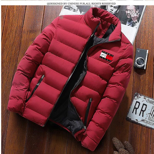Jaqueta De Inverno Masculina 2023 Nova Casual Confortável Acolchoada Para Homens