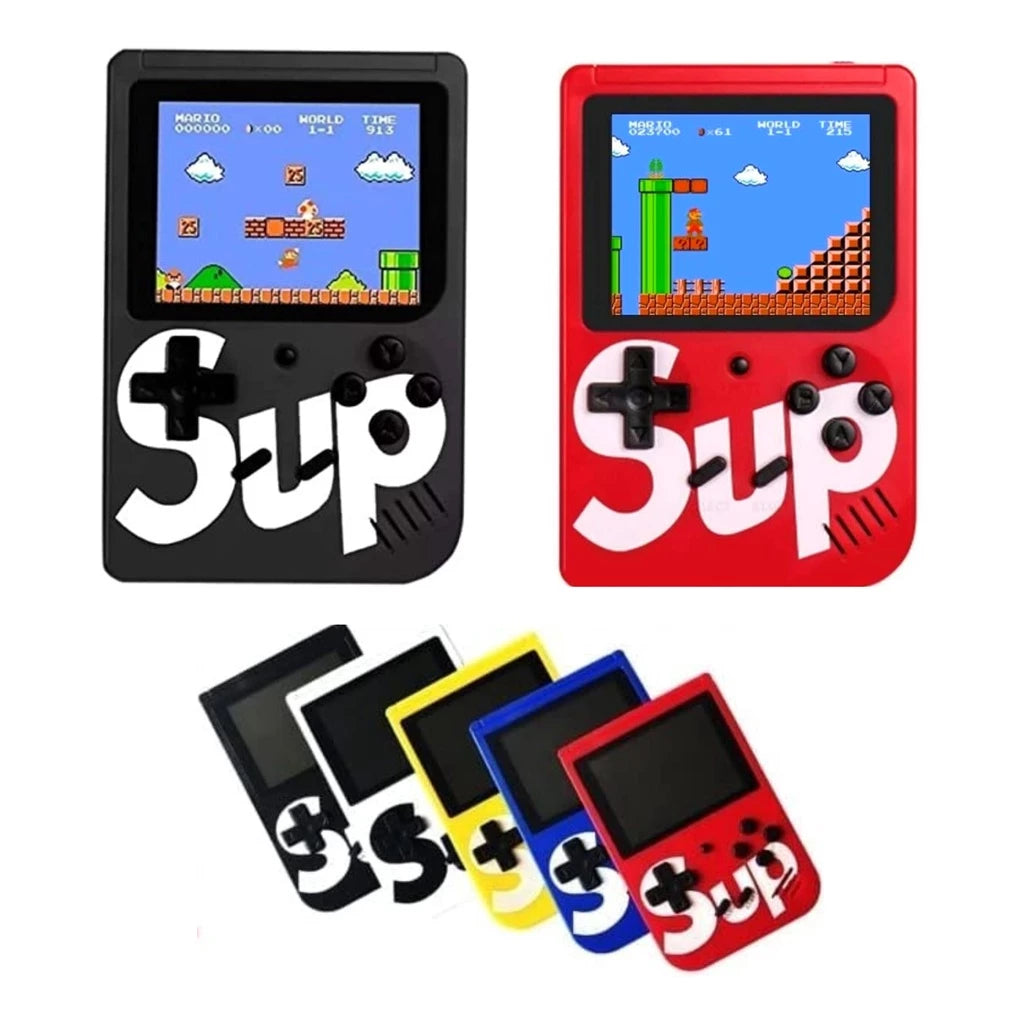Super Mini Game Retrô Lcd 400 Jogos Portátil Av Com Controle 2 Players
